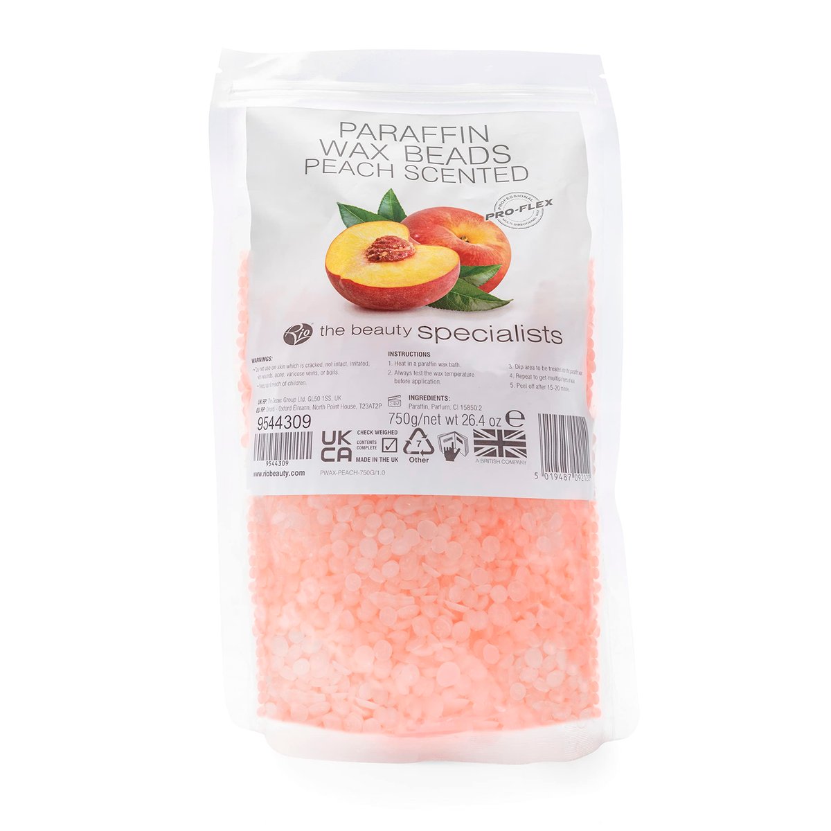 Rio Peach Beads Paraffinwachs 750g – Für weiche, geschmeidige Hände