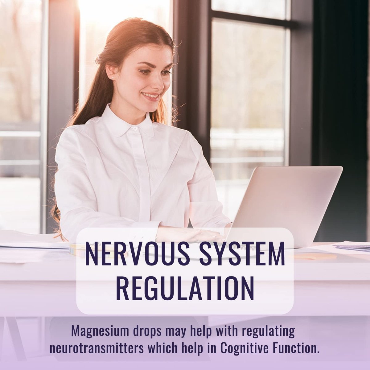 Magnesium Glycinat Supplement – Flüssige Magnesium Tropfen mit 500mg Magnesiumglycinat, Vitamin B6, Ashwagandha, L-Theanin, Kamille – Unterstützt Stressabbau, Knochen, Muskeln, Stimmung – Vegan