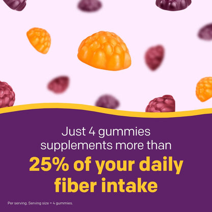 MiraFIBER Gummies – Ballaststoff-Gummibärchen von den Machern von MiraLAX, 8 g pro Portion, zur Unterstützung Ihrer GLP-1-Reise, für Männer & Frauen, präbiotisch, gemischter Fruchtgeschmack, 72 Stück