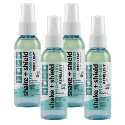 Best Bee Brothers Shake + Shield No-See-Ums Gnat Spray – Nicht fettendes Insektenspray aus pflanzlichen Inhaltsstoffen, 2 oz (4er-Pack)