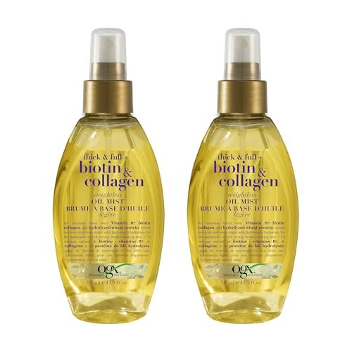 OGX Thick & Full Biotin & Collagen Weightless Oil Mist, 118 ml, 2er-Pack