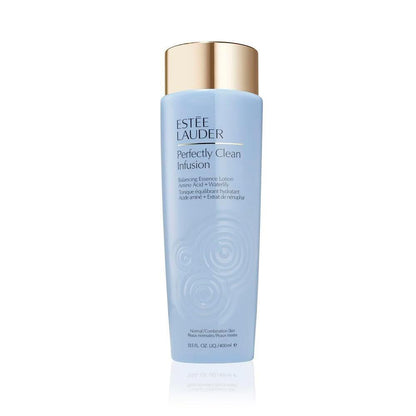 Estée Lauder Perfectly Clean Infusion Balancing Skin Essence Gesichtslotion Toner mit Aminosäure + Seerose, 400 ml