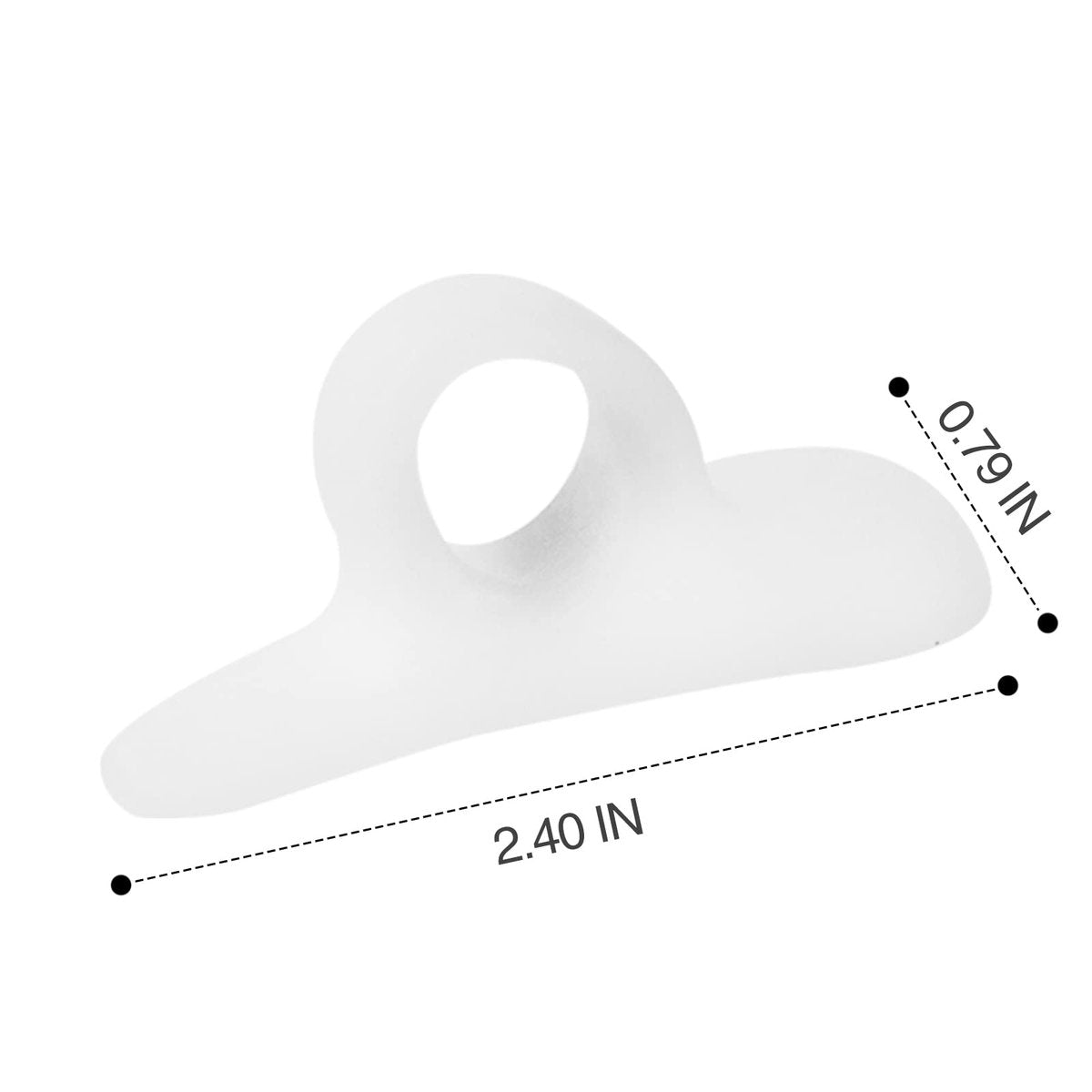 4 Paar Gel Hammerzehen-Korrekturpads, Zehenkissen lindern Fußschmerzen, Druck, Beschwerden, One-Loop-Design, flexible Silikonpads