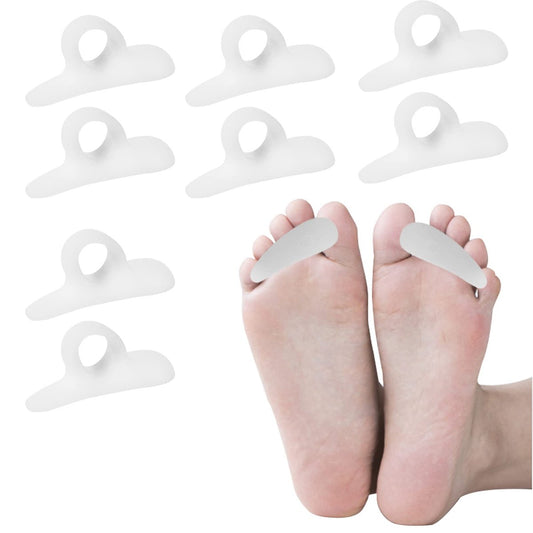 4 Paar Gel Hammerzehen-Korrekturpads, Zehenkissen lindern Fußschmerzen, Druck, Beschwerden, One-Loop-Design, flexible Silikonpads