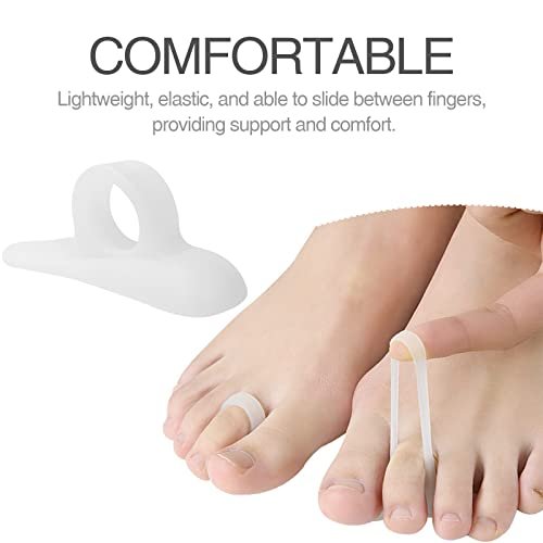 4 Paar Gel Hammerzehen-Korrekturpads, Zehenkissen lindern Fußschmerzen, Druck, Beschwerden, One-Loop-Design, flexible Silikonpads