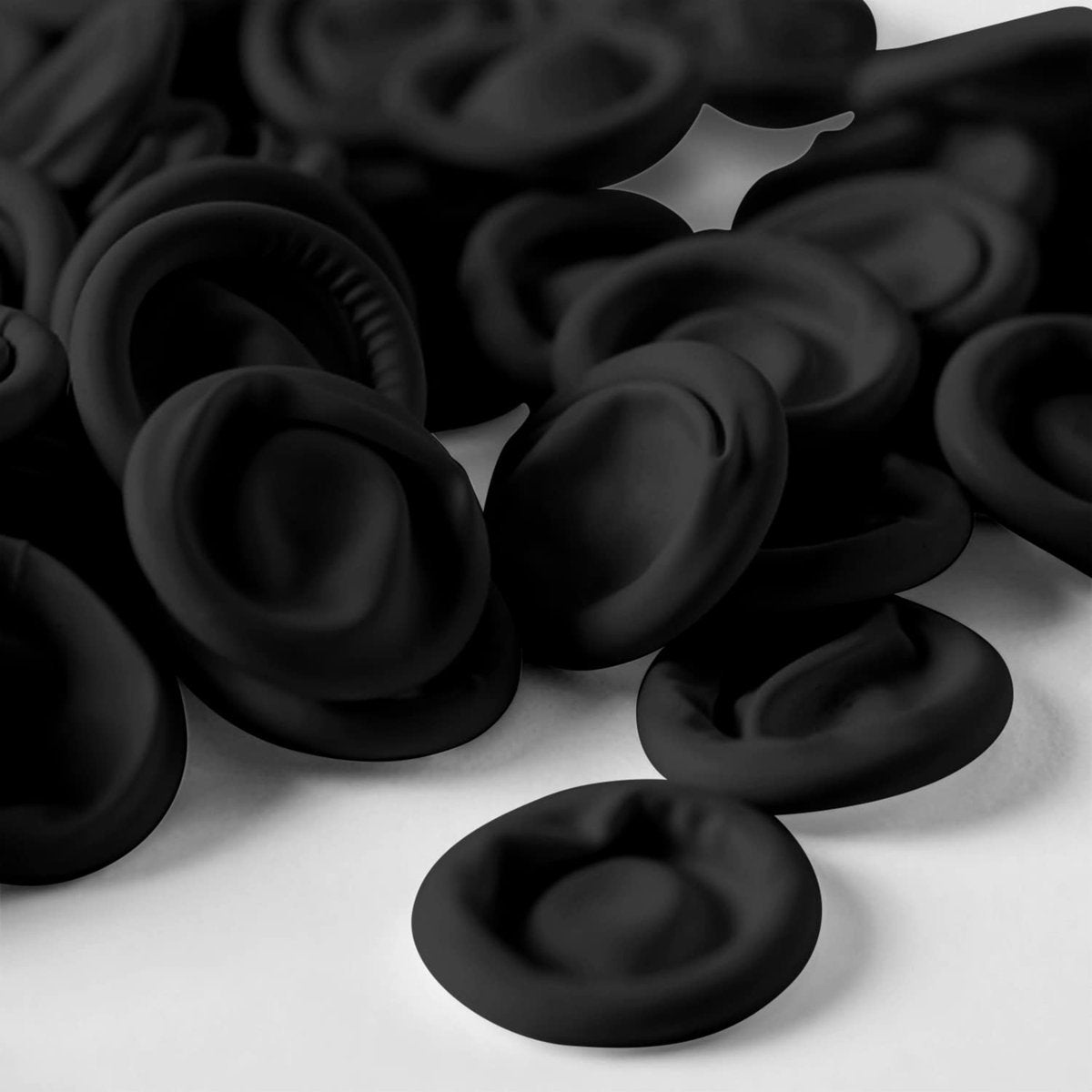 400 Stück Latex-Fingerlinge, Einweg-Fingerspitzen-Schutz für Elektronikreparatur, Handarbeit, Industrie, Schwarz