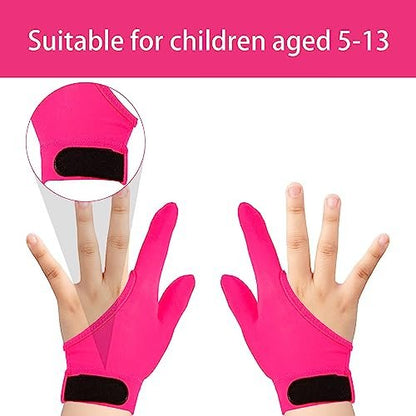 4er-Set Anti-Daumenlutschen Handschuhe für Kinder – Kauschutz-Handschuhe gegen Nägelkauen und Fingerbeißen – Alter 5-12 Jahre