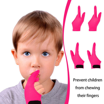 4er-Set Anti-Daumenlutschen Handschuhe für Kinder – Kauschutz-Handschuhe gegen Nägelkauen und Fingerbeißen – Alter 5-12 Jahre