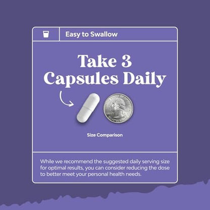 Triple Magnesium Complex Kapseln – Hochdosiertes Magnesiumglycinat, Malat & Taurat für Muskeln, Energie & Herzgesundheit – 400 mg, 120 Kapseln
