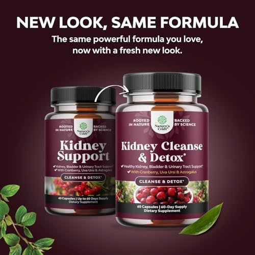 Fortschrittliche Nierenunterstützung – Nierenreinigung & Detox mit Cranberry-Extrakt, Bärentraube, Brennnessel & Astragalus – 60 Kapseln