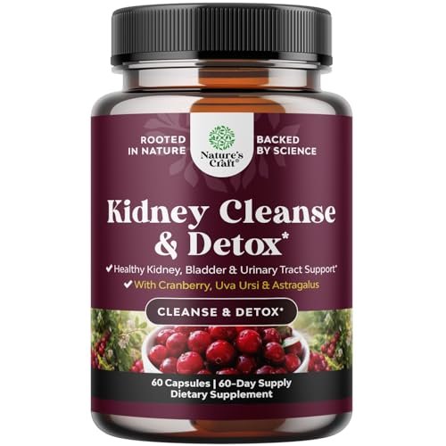 Fortschrittliche Nierenunterstützung – Nierenreinigung & Detox mit Cranberry-Extrakt, Bärentraube, Brennnessel & Astragalus – 60 Kapseln