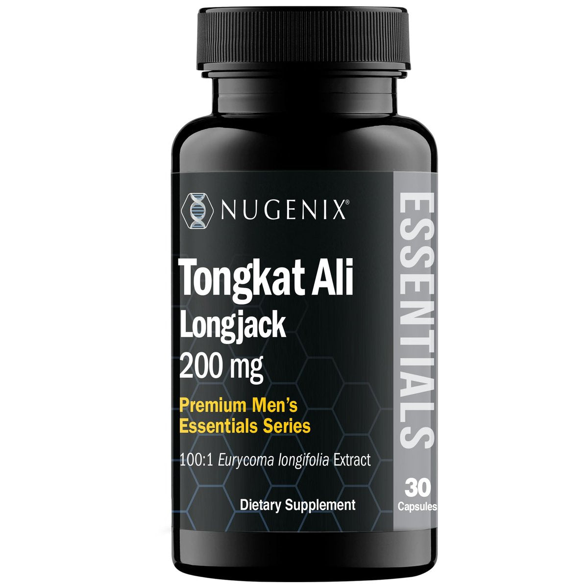Nugenix Essentials Tongkat Ali für Männer – Unterstützung für die Männergesundheit, Longjack Eurycoma Longifolia Extrakt, 30 Kapseln