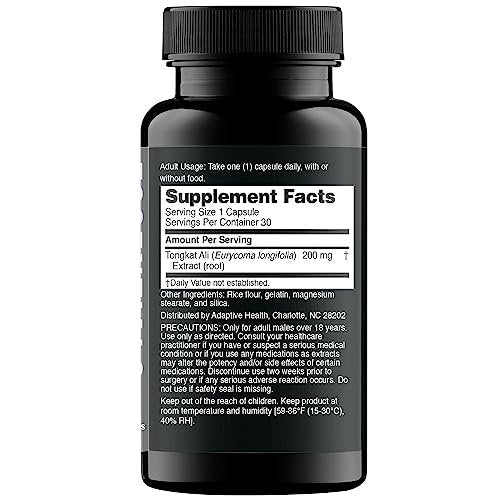 Nugenix Essentials Tongkat Ali für Männer – Unterstützung für die Männergesundheit, Longjack Eurycoma Longifolia Extrakt, 30 Kapseln