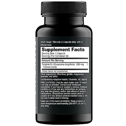 Nugenix Essentials Tongkat Ali für Männer – Unterstützung für die Männergesundheit, Longjack Eurycoma Longifolia Extrakt, 30 Kapseln