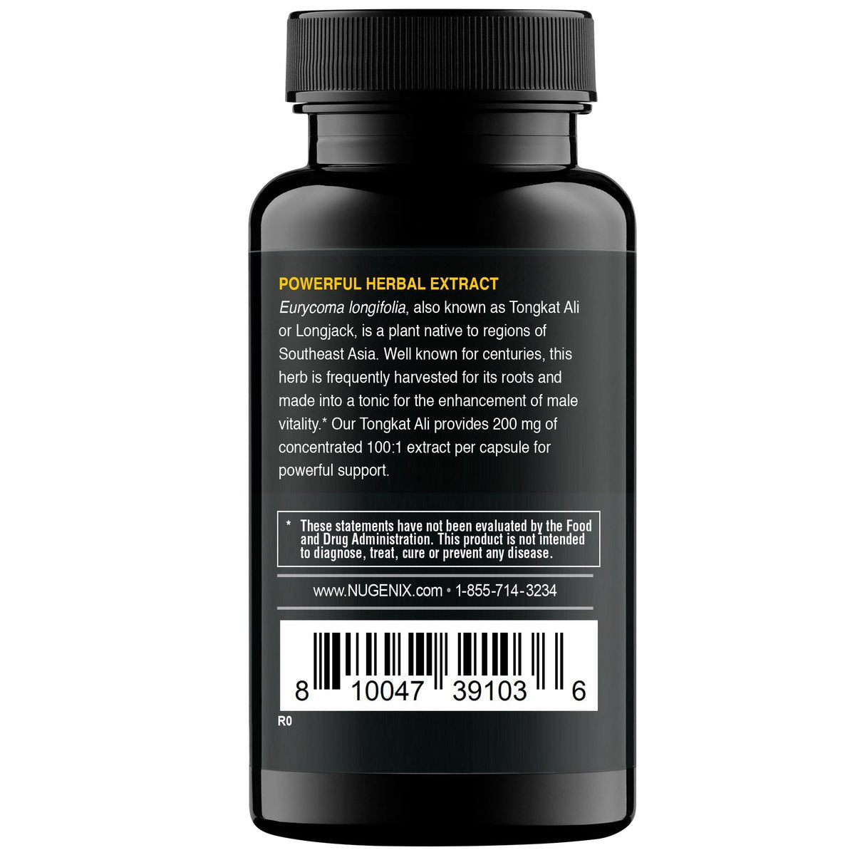 Nugenix Essentials Tongkat Ali für Männer – Unterstützung für die Männergesundheit, Longjack Eurycoma Longifolia Extrakt, 30 Kapseln