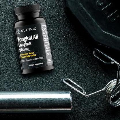 Nugenix Essentials Tongkat Ali für Männer – Unterstützung für die Männergesundheit, Longjack Eurycoma Longifolia Extrakt, 30 Kapseln