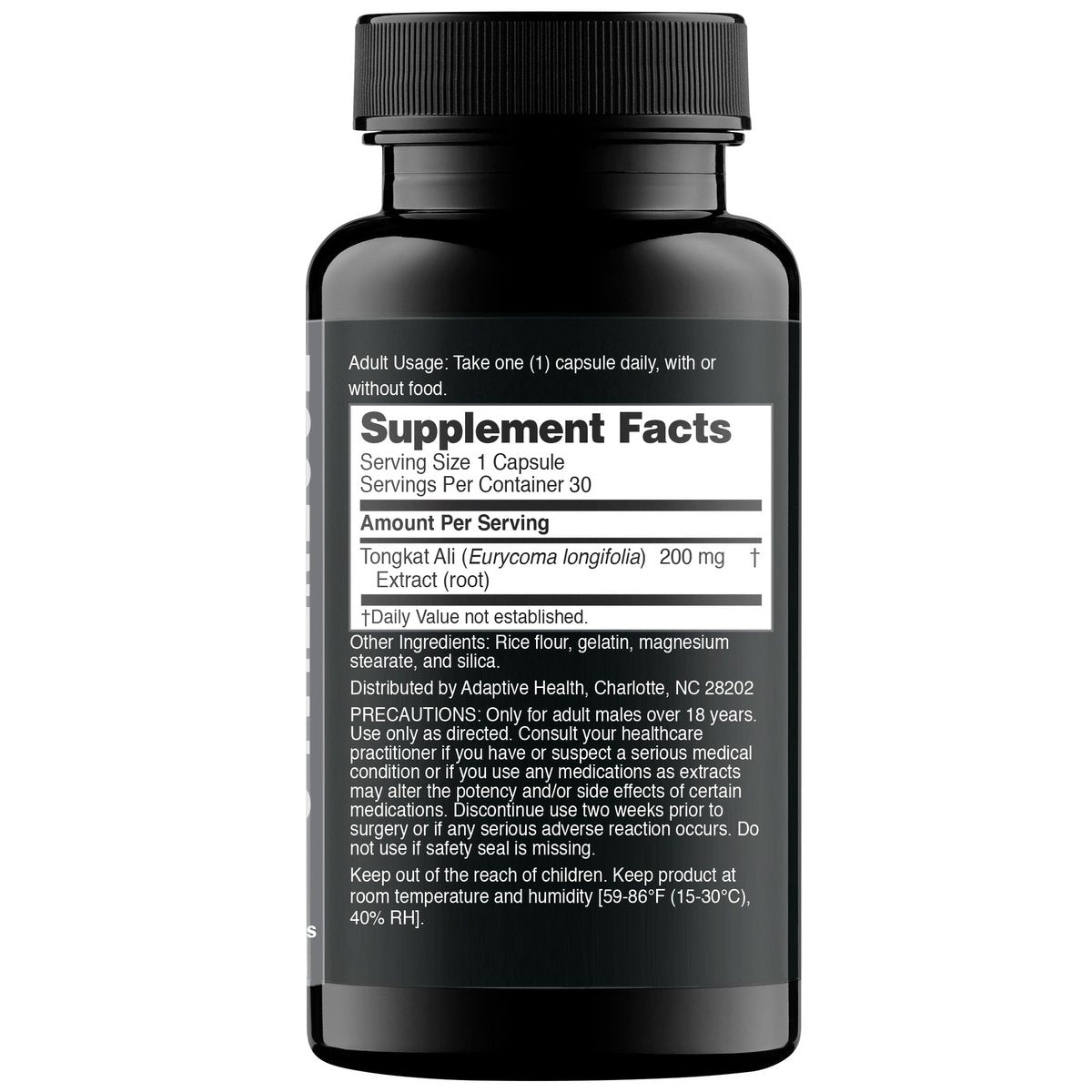 Nugenix Essentials Tongkat Ali für Männer – Unterstützung für die Männergesundheit, Longjack Eurycoma Longifolia Extrakt, 30 Kapseln
