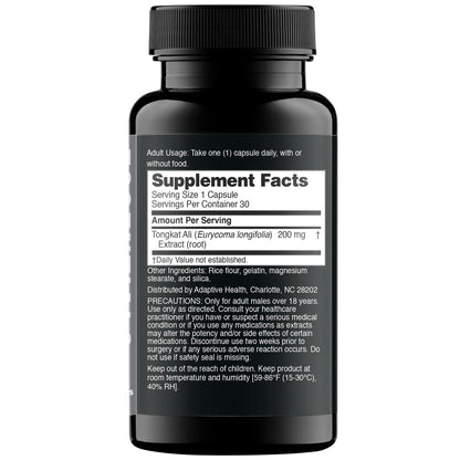 Nugenix Essentials Tongkat Ali für Männer – Unterstützung für die Männergesundheit, Longjack Eurycoma Longifolia Extrakt, 30 Kapseln