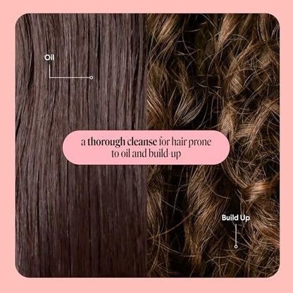 MONDAY HAIRCARE Klärendes Shampoo & Conditioner Set 12 oz für fettiges Haar mit Grapefruit-Extrakt, Kokosöl, Sheabutter, Vitamin E und Pro-Vitamin B5