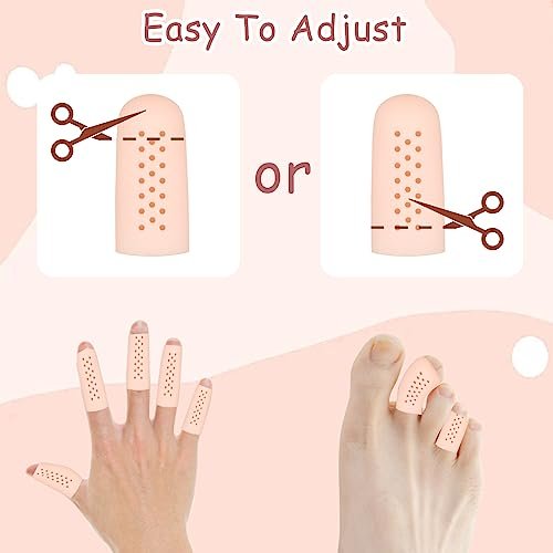 16 Stück Gel-Fingerlinge mit Belüftungslöchern, Atmungsaktive Fingerkuppenschutz-Fingerlinge für Wunden, rissige Finger, Fingerkappen, Handschuhe, Fingerschutz