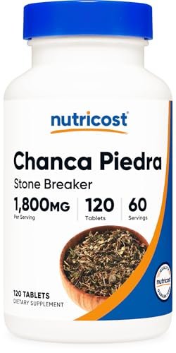 Nutricost Chanca Piedra Extrakt - Steinbrecher - 120 Tabletten, 1800 mg pro Portion, 60 Portionen pro Flasche