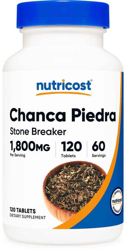 Nutricost Chanca Piedra Extrakt - Steinbrecher - 120 Tabletten, 1800 mg pro Portion, 60 Portionen pro Flasche