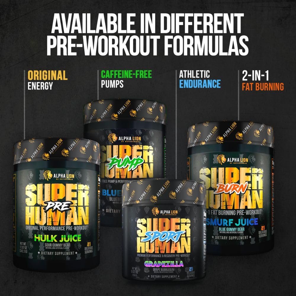 ALPHA LION Core Pre-Workout Pulver mit Kreatin, Beta-Alanin, L-Citrullin & Tri-Quellen-Koffein für langanhaltende Energie (30 Portionen, Fruchtpunsch-Geschmack)