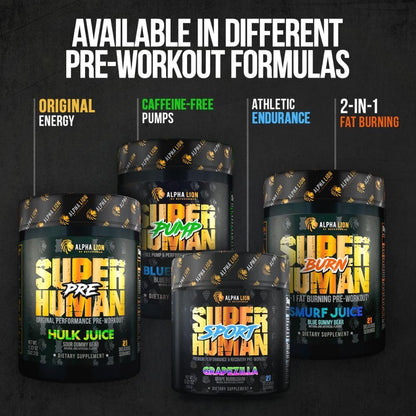 ALPHA LION Core Pre-Workout Pulver mit Kreatin, Beta-Alanin, L-Citrullin & Tri-Quellen-Koffein für langanhaltende Energie (30 Portionen, Fruchtpunsch-Geschmack)