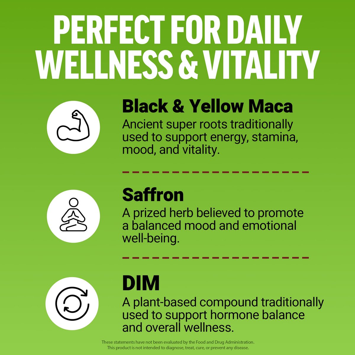 Force Factor Perfect Maca – Maca-Wurzel & DIM Komplex mit Safran für mehr Energie und Stimmung – Dunkle Kirsche, 60 Soft Chews
