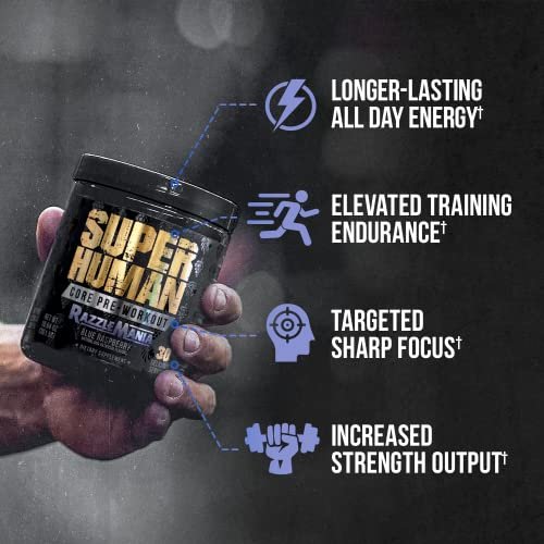 ALPHA LION Core Pre-Workout mit Kreatin, Beta-Alanin, L-Citrullin & Triple-Coffein – 30 Portionen, Blaue Himbeere