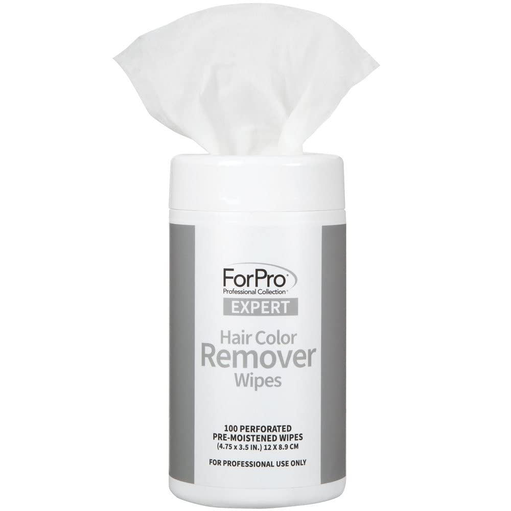 ForPro Professional Collection Expert Hair Color Remover Wipes – 100 vorgfeuchtete Tücher, hypoallergen, nicht reizend, frischer Duft