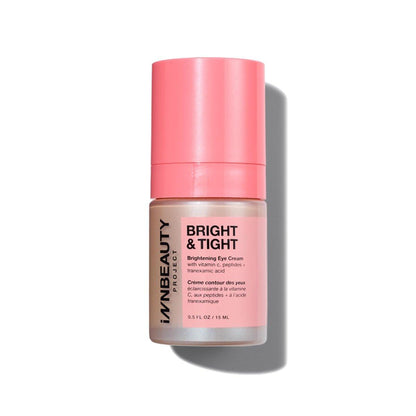 Innbeauty Project Bright & Tight Augencreme mit Vitamin C & Peptiden gegen dunkle Augenringe & zur Straffung, 0,5 oz (15 ml)