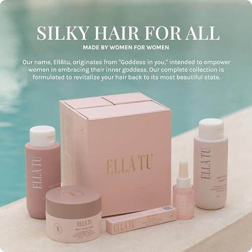 Ellatu Silky Touch Styling Hair Fragrance für Reisen – Betörender Duft für alle Haartypen – Trockenes, geschädigtes, coloriertes Haar – Pflegende Haarparfüm-Formel mit Hyaluronsäure (10 ml)