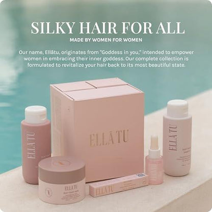 Ellatu Silky Touch Styling Hair Fragrance für Reisen – Betörender Duft für alle Haartypen – Trockenes, geschädigtes, coloriertes Haar – Pflegende Haarparfüm-Formel mit Hyaluronsäure (10 ml)