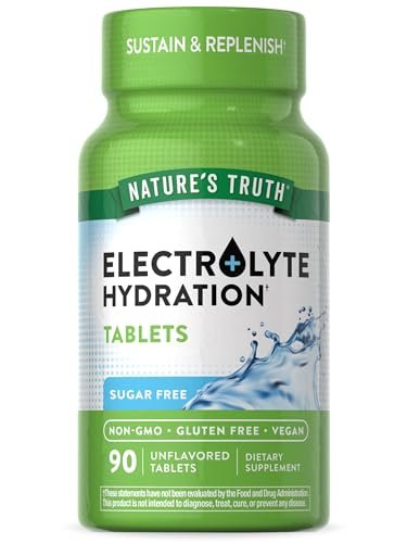 Nature's Truth Elektrolyt-Tabletten | Ohne Zucker | 90 Stück | Vegan, Nicht-GVO & Glutenfrei | Hydratationsergänzung mit Mineralien