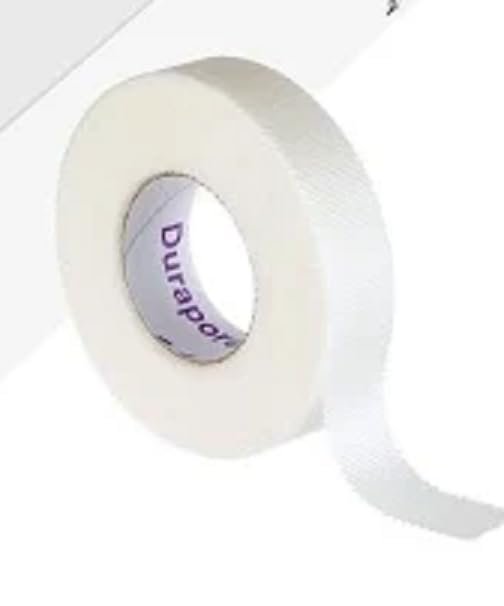 3M Durapore Seidenähnliches Stoff-Medizinisches Tape, 1,27 cm x 9,14 m, Weiß, 3M 1538-0, 1 Stück