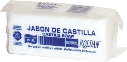 Roldan Castile Seife – 4 Oz (113 g) Hypoallergene Babyseife für empfindliche Haut