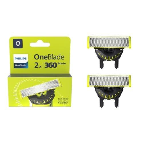 One Blade X2 360 Dual-Way Ersatzklingen – Kompatibel mit allen OneBlade Philips Modellen – QP420.50
