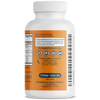 Bronson Glucosamin Chondroitin Curcumin & MSM – Fortschrittliche Gelenk- und Knorpelformel, Unterstützt gesunde Gelenke, Beweglichkeit & Knorpel – Nicht-GVO, 60 Kapseln