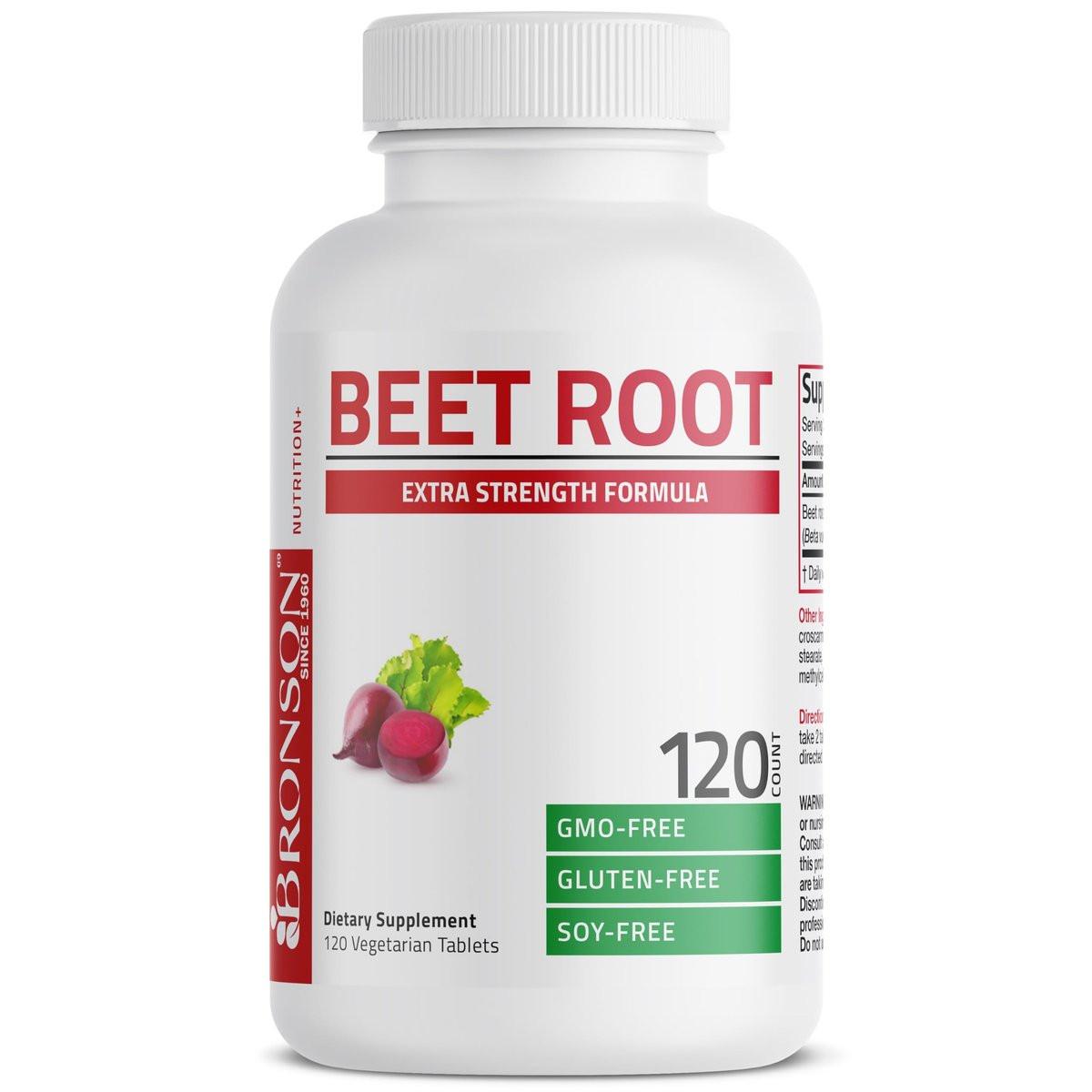 Bronson Rote Bete Wurzel Extra stark, Non-GMO, 120 vegetarische Tabletten