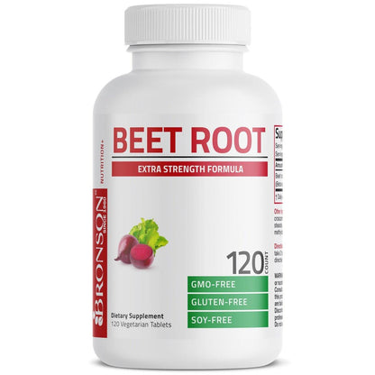Bronson Rote Bete Wurzel Extra stark, Non-GMO, 120 vegetarische Tabletten
