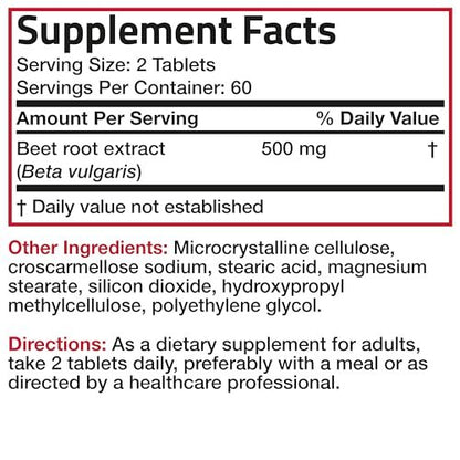 Bronson Rote Beete Extra Stärke, Non-GMO, 250 Vegetarische Tabletten