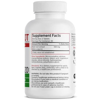 Bronson Rote Bete Wurzel Extra stark, Non-GMO, 120 vegetarische Tabletten