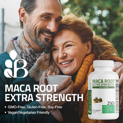 Bronson Maca Root Extra Lepidium Meyenii, Non-GMO, 90 Vegetarische Kapseln