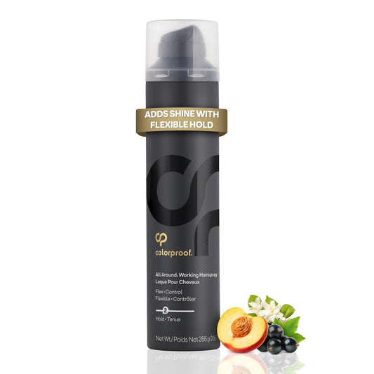 Colorproof All Around Working Hair Spray 9 Fl. Oz. – Flexibler Halt mit schwarzer Johannisbeere, Jasmin & Pfirsich Duft, Sulfatfreies Haarspray