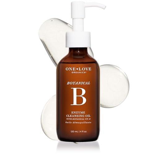 One Love Organics Botanical B Enzyme Reinigungsöl – Feuchtigkeitsspendendes Ölreiniger für die Doppelreinigung, Make-up-Entferner für das Gesicht, Tierversuchsfrei 118 ml