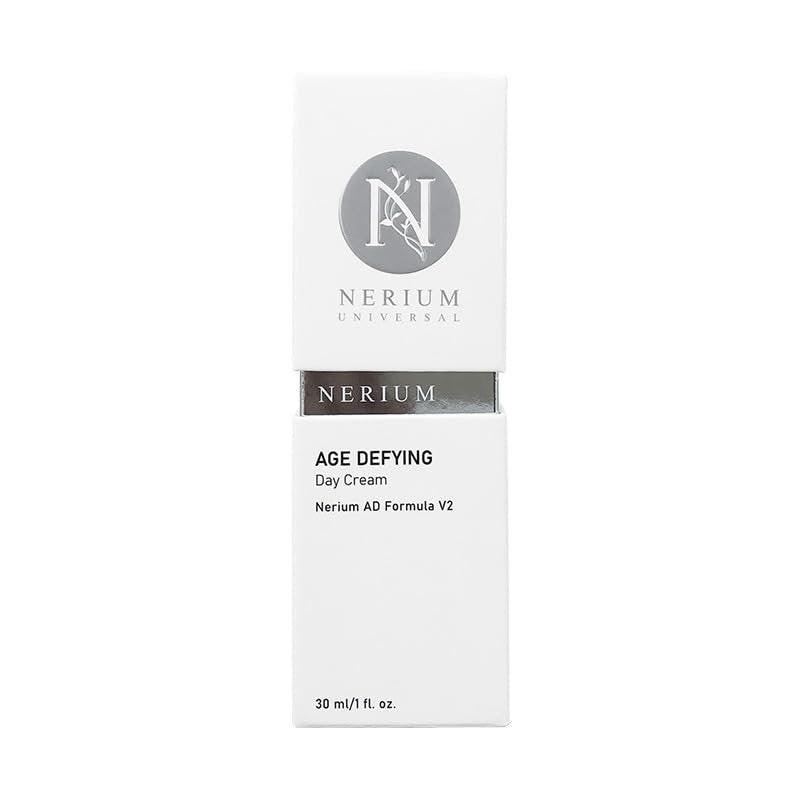 Nerium Tagescreme für das Gesicht | Clean Beauty Feuchtigkeitscreme mit Peptiden, Jojobaöl, Elastin, Reiskleie & Olivenöl | Straffend, aufhellend & pflegend | 30 ml