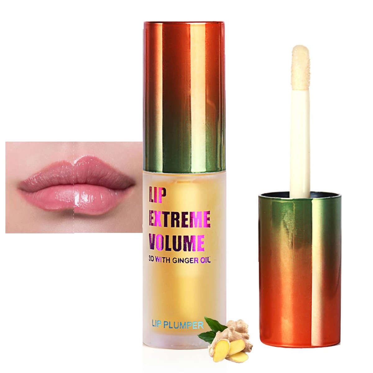 LAIKME Lip Plumper Extreme – Klarer Lippenaufpolsterer für vollere und dickere Lippen, feuchtigkeitsspendender Lipgloss
