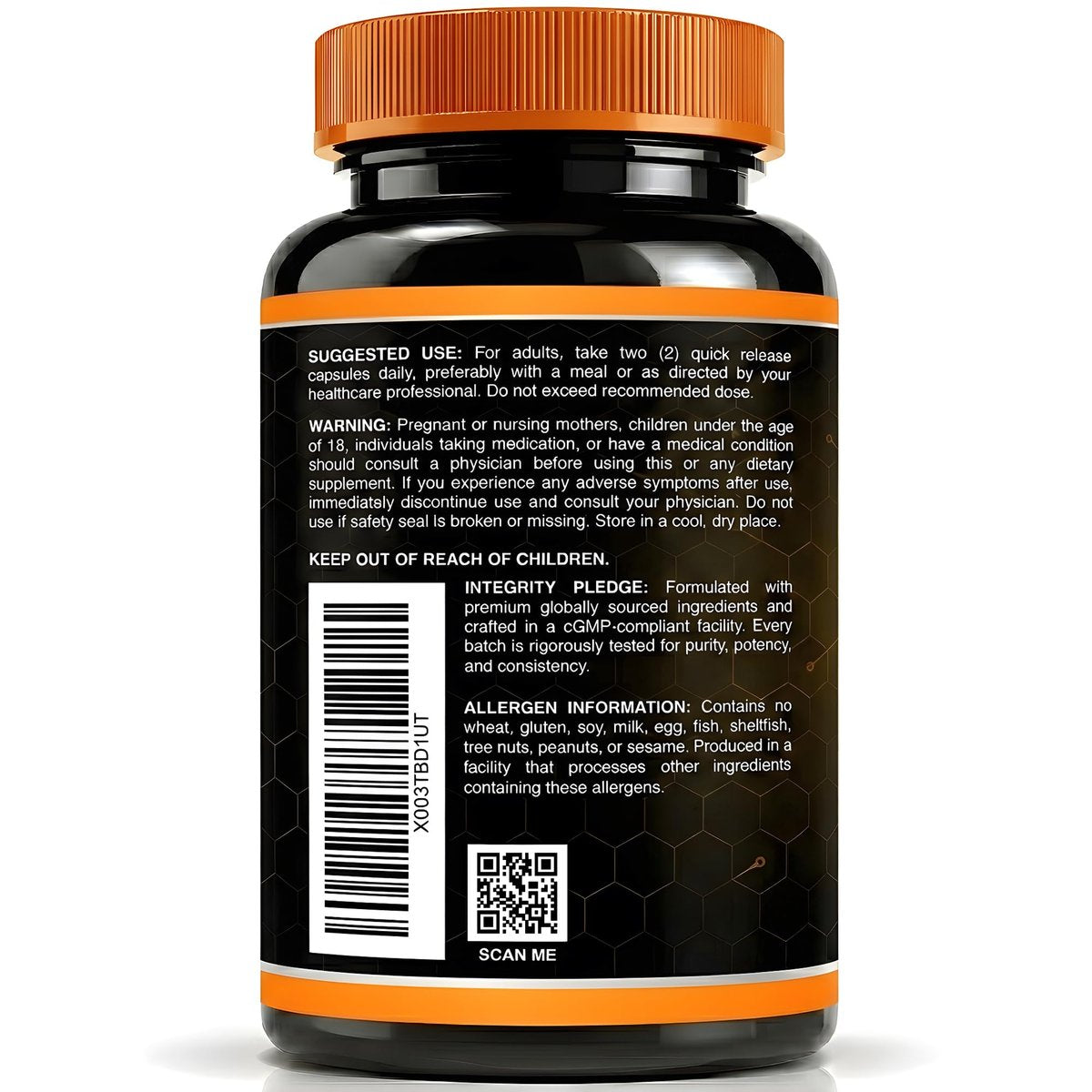 WELLNESS LABSRX Berberin 1.000 mg – mit Ceylon-Zimt, schwarzem Pfeffer und Apfelessig, 120 Kapseln, herzunterstützendes Nahrungsergänzungsmittel