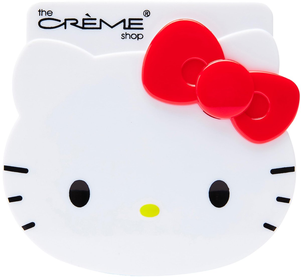The Crème Shop x Hello Kitty Mattierendes Grüntee-Blotting-Papier mit Spiegel und Puff – 100 Blatt, ölabsorbierend, make-upfreundlich